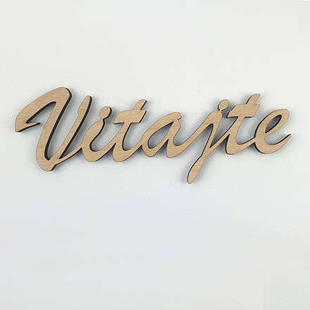 Nápis "vitajte"